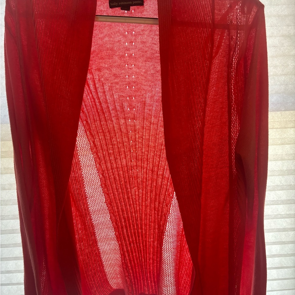 Chic Red Women's Cardigan